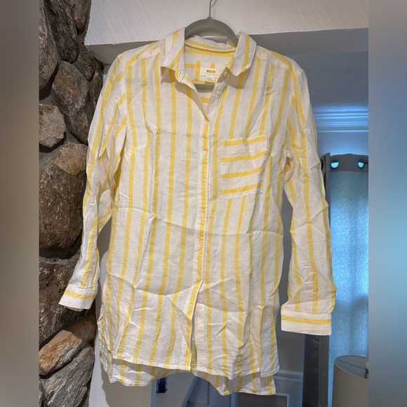 Anthropology Maeve High-Low Buttondown. Size X-Small. NWOT. - Picture 6 of 13